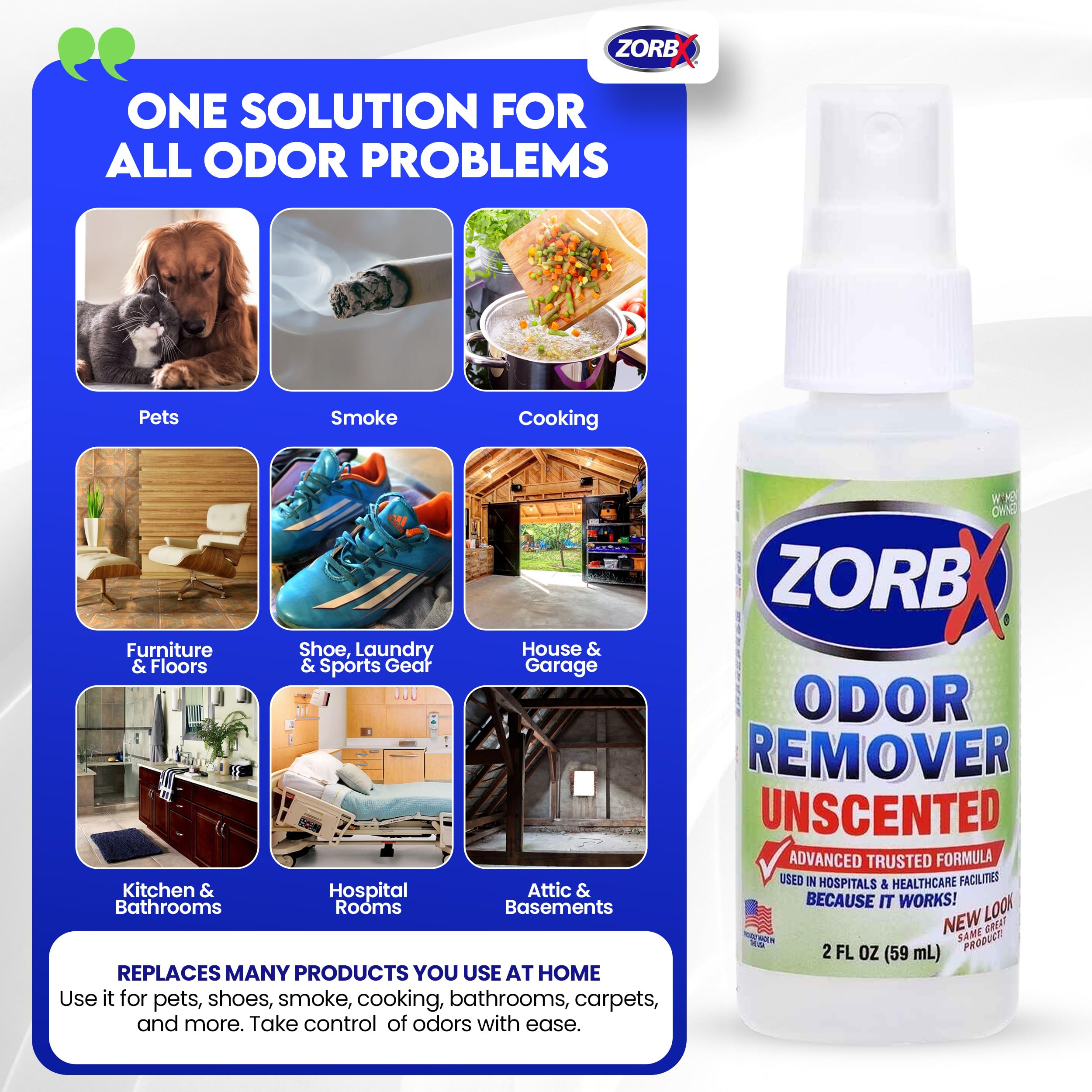Eliminador ZORBX para mascotas, ideal tras juegos y paseos