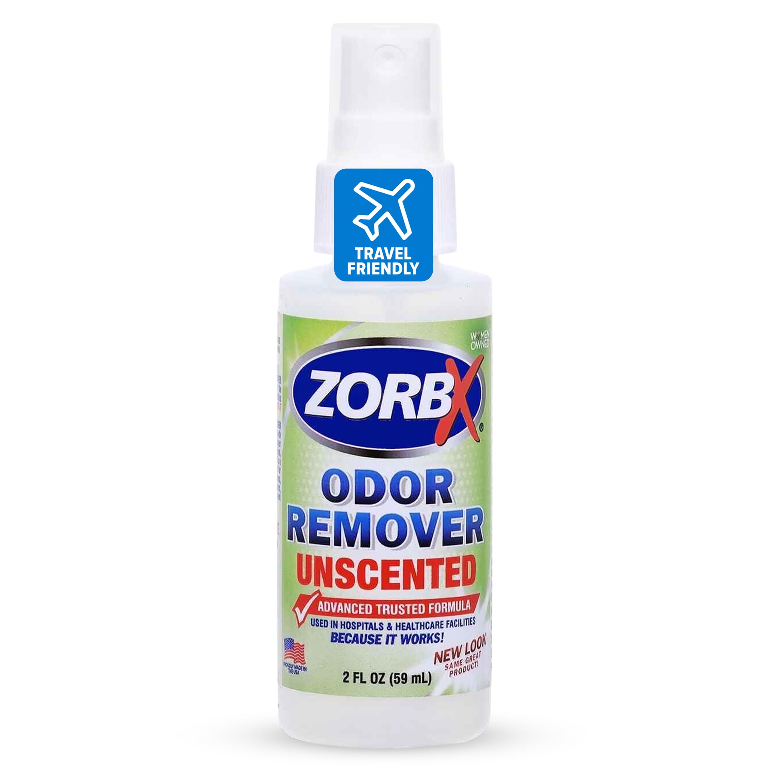 ZORBX eliminador de olor sin aroma en botella de 59 ml para uso diario
