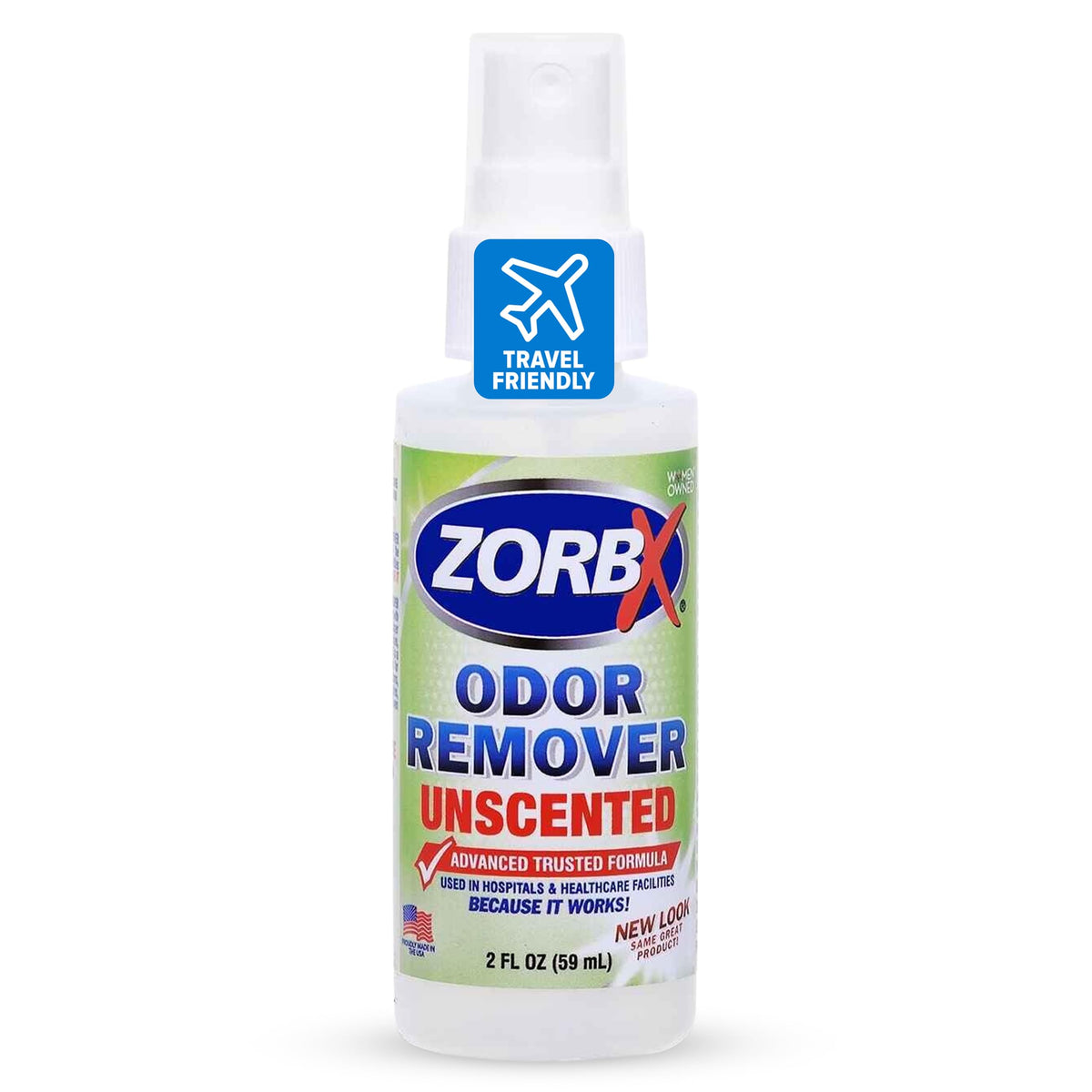 ZORBX eliminador de olor sin aroma en botella de 59 ml para uso diario