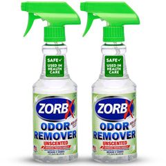 ZORBX eliminador de olores sin fragancia en botella 16 oz para uso rápido en interiores