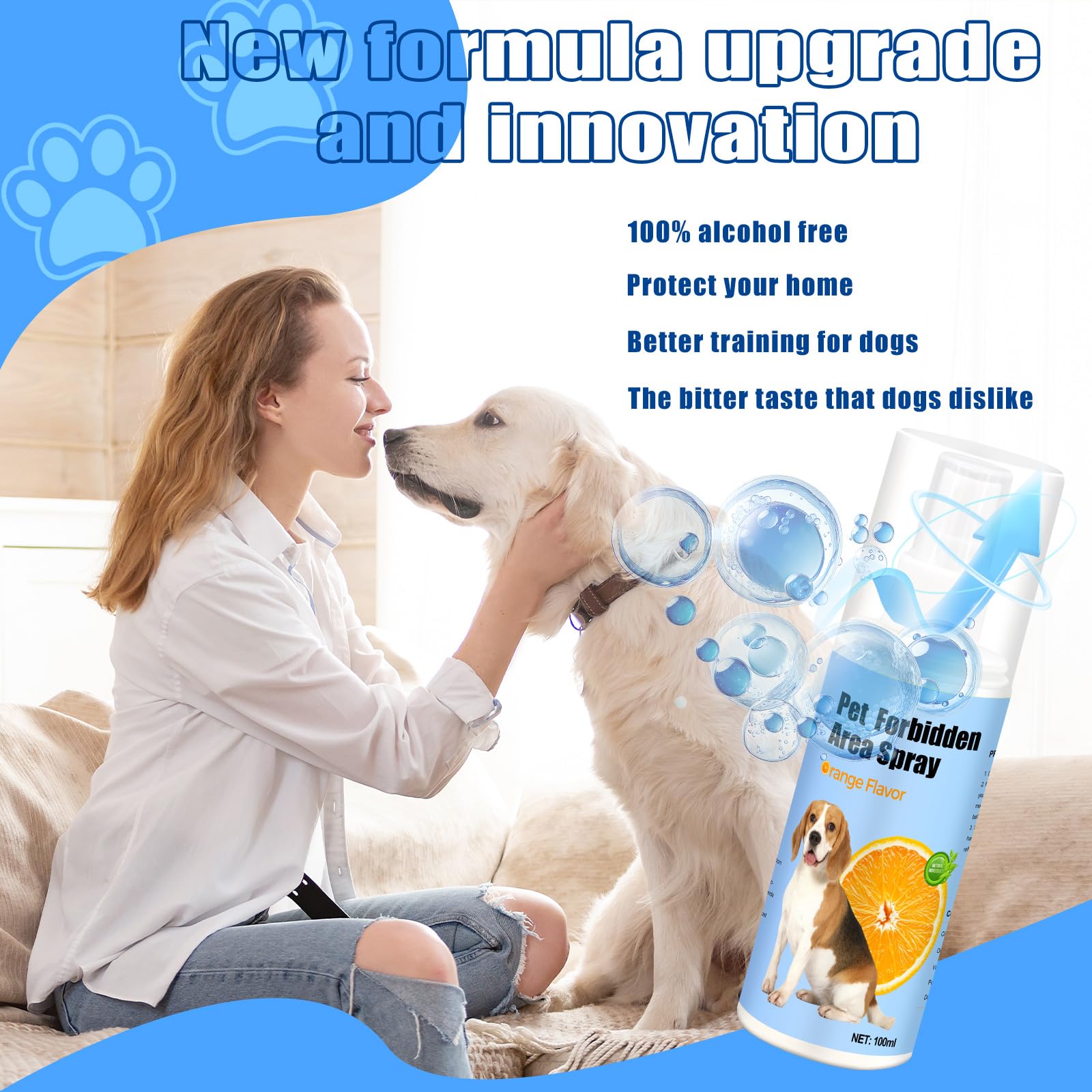 ZOSIMP antimasticación, protección de muebles, aplicación en casa para perros.