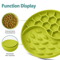 ZOURYNUA base ventosa mantiene estable el comedero durante la comida.