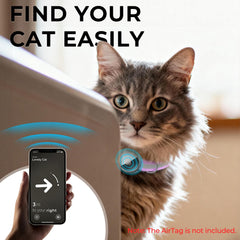 ZOWPET AirTag Gato Collar con ajuste sin esfuerzo para comodidad diaria.
