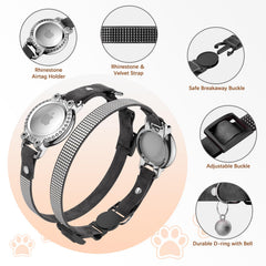 ZOWPET collar ajustable de tamaño único que crece con tu gato.