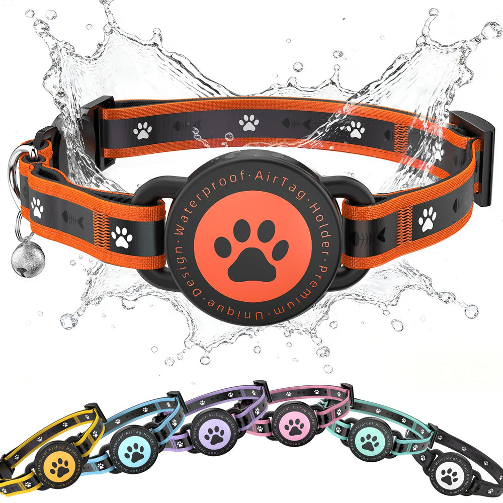 ZOWPET collar para gato con AirTag integrado, seguridad y localización en un solo detalle