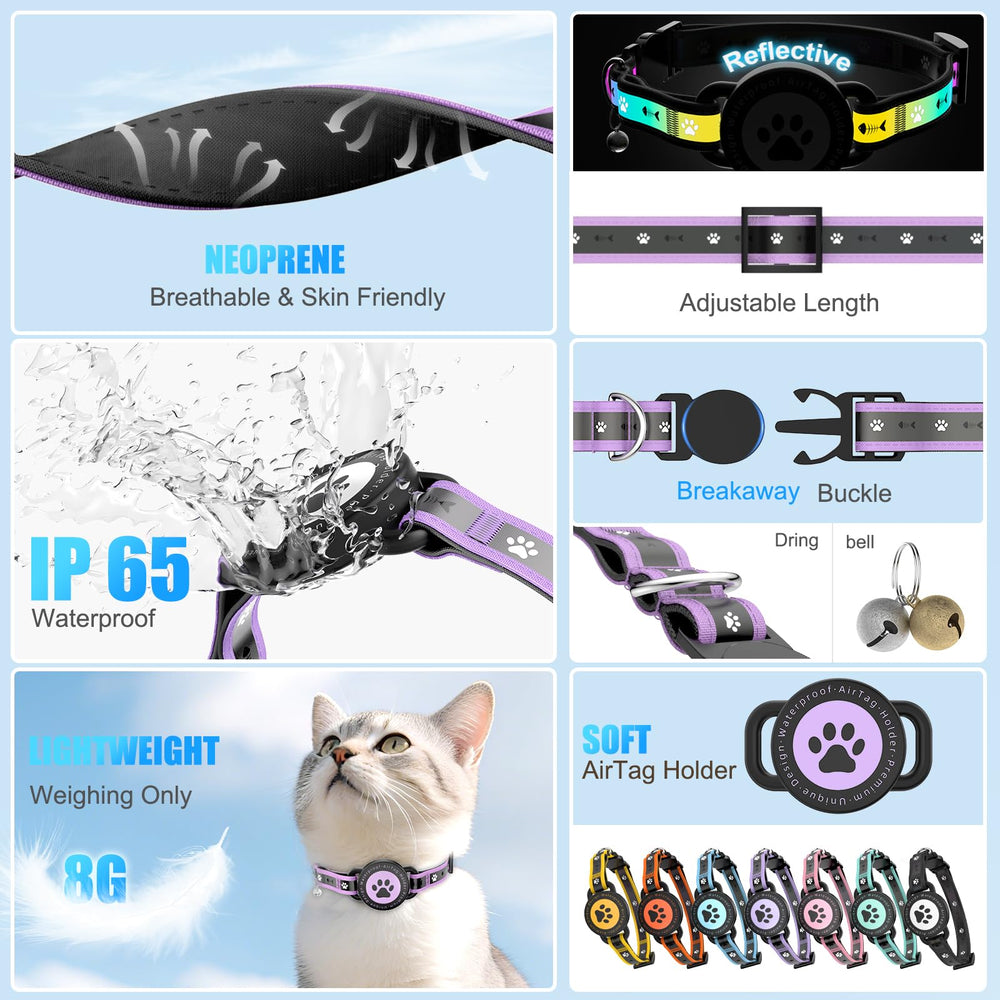 ZOWPET collar con cierre de rotura, seguridad ante atrapamientos y paseos