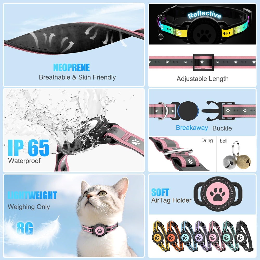 Collar ZOWPET con hebilla de ruptura para seguridad ante enganches.