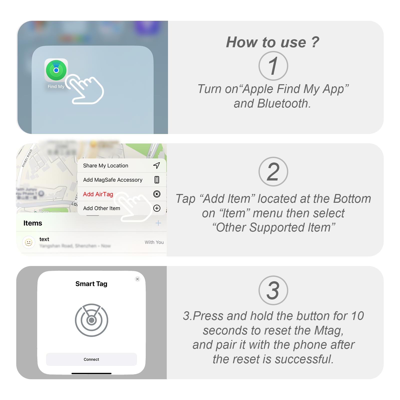 ZOWPET GPS Compatibilidad Find My iOS: localización precisa con dispositivos cercanos.