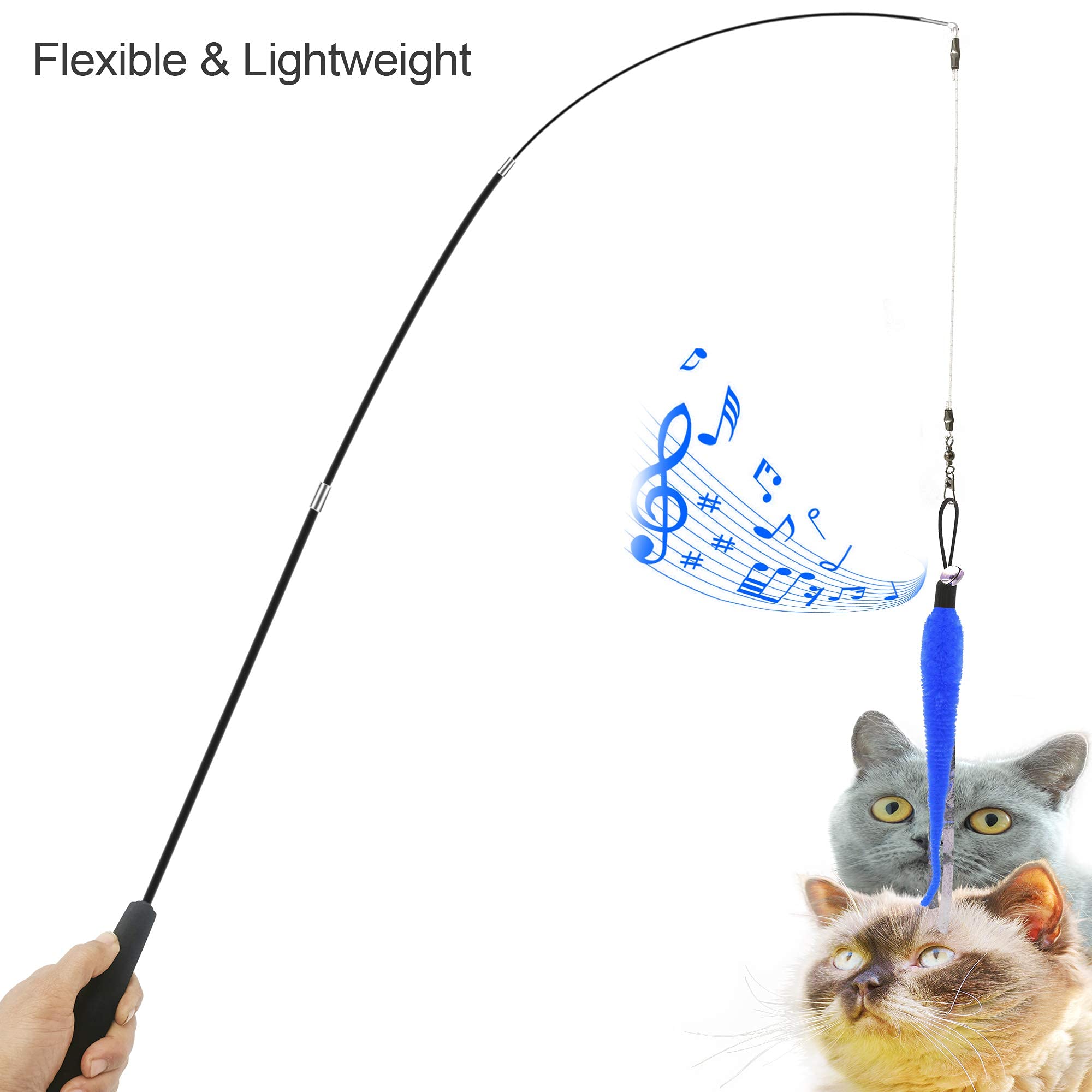 Pez pequeño colgante ZPH para interacción y diversión felina.
