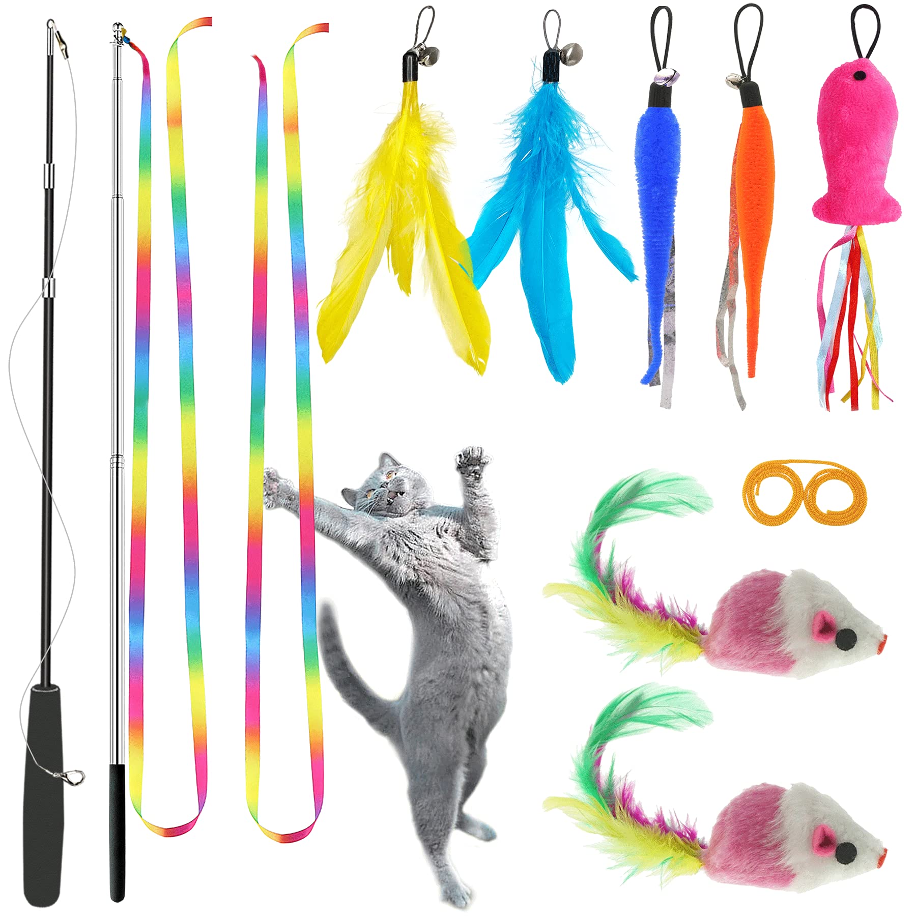 Varita interactiva ZPH con pluma para estimular juego activo.