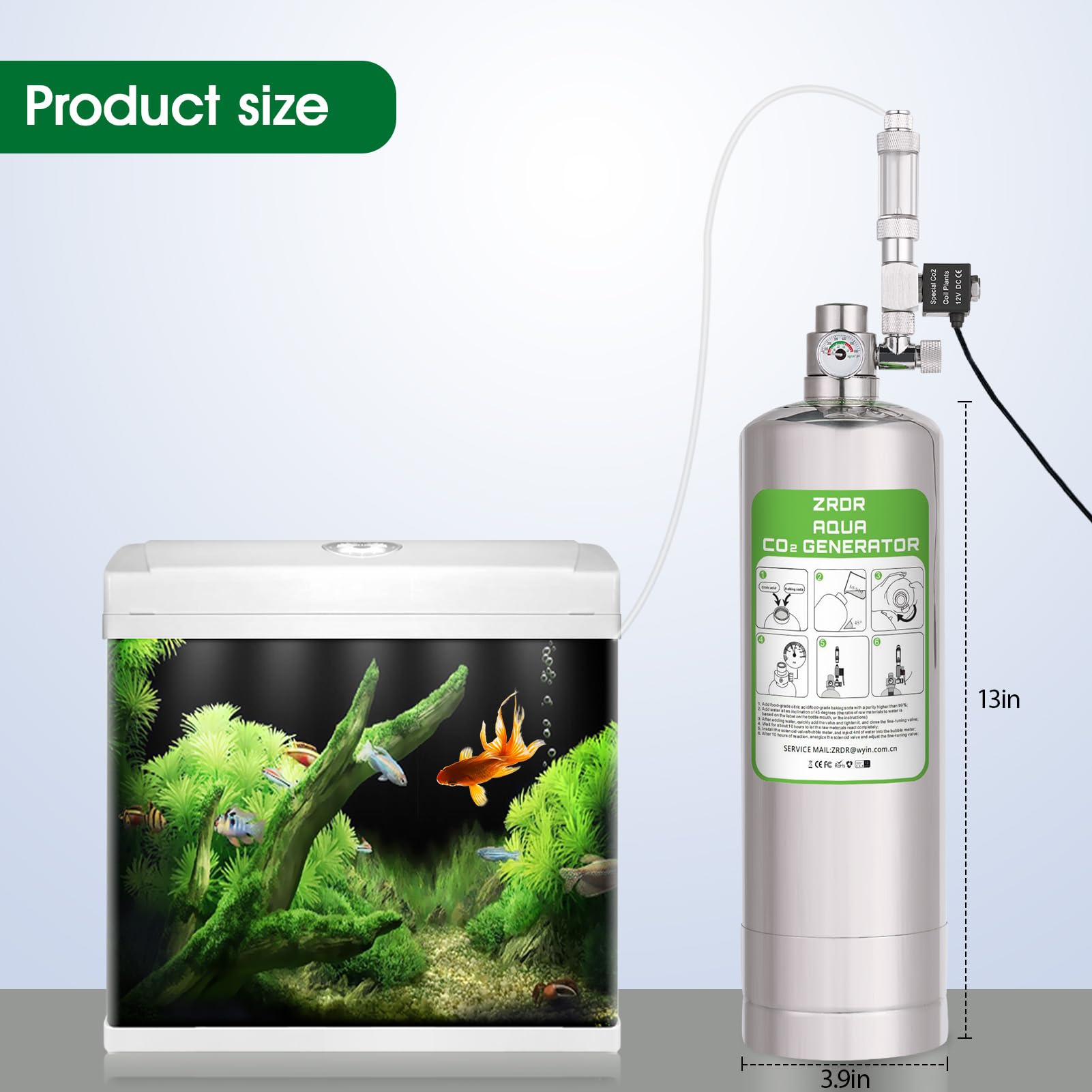 ZRDR kit CO2 incluye atomizador extra para mayor durabilidad