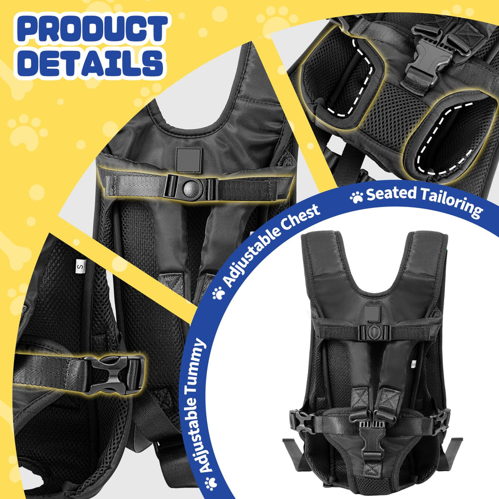 La mochila ZTVA para perro frontal acolchada brinda seguridad y confort