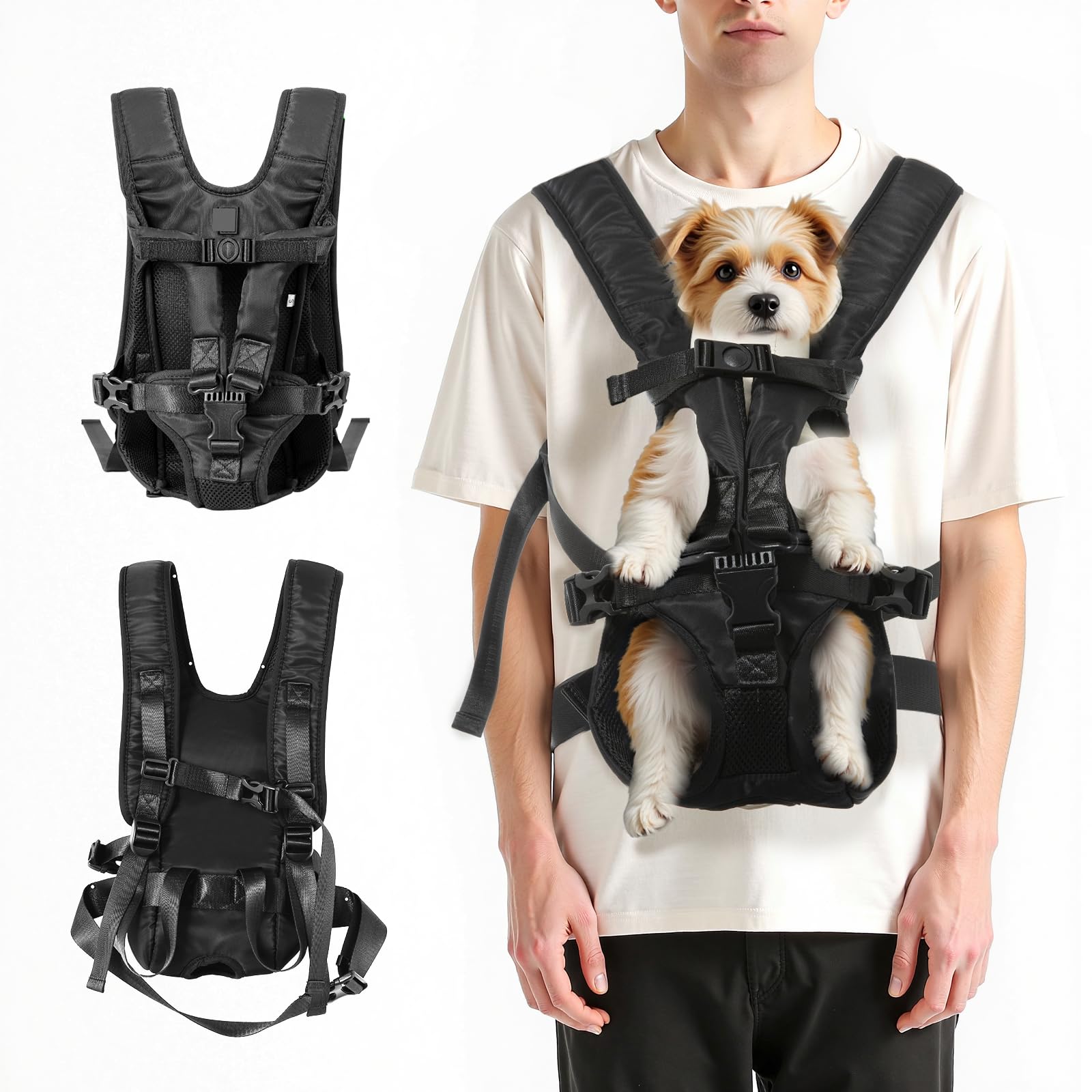 Entrada rápida en mochila-perro ZTVA sin cremalleras