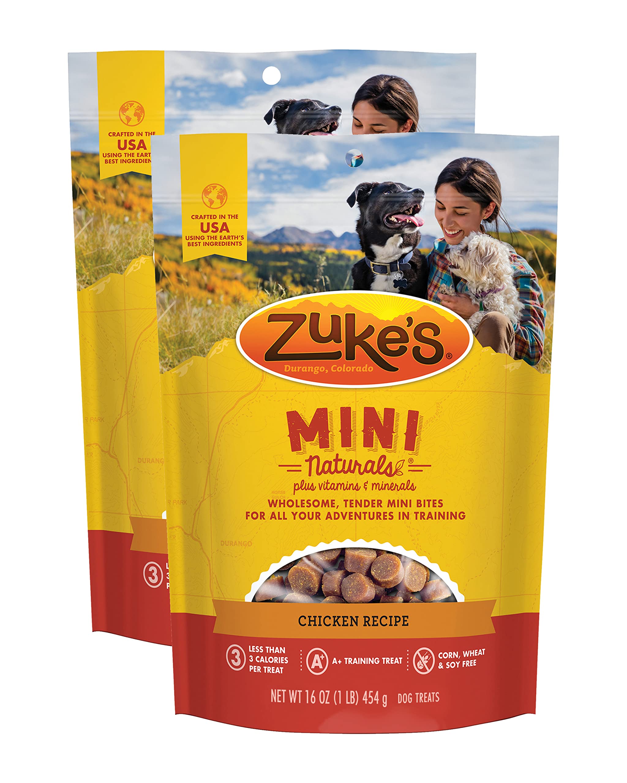Zuke’s Mini Naturales: empaque con cierre hermético para conservar la frescura.