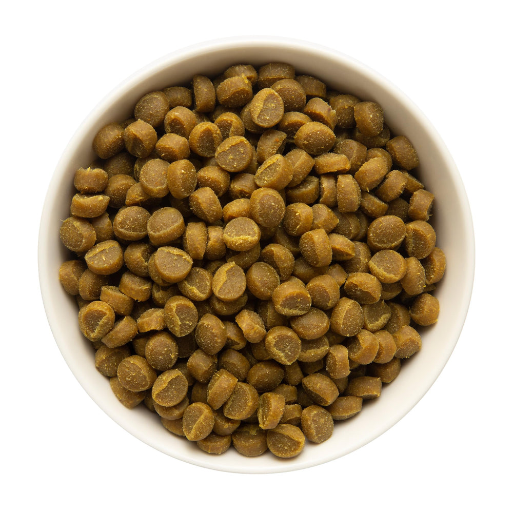 Bolsa reutilizable de Zuke’s Mini Naturals mantiene la frescura para paseos.