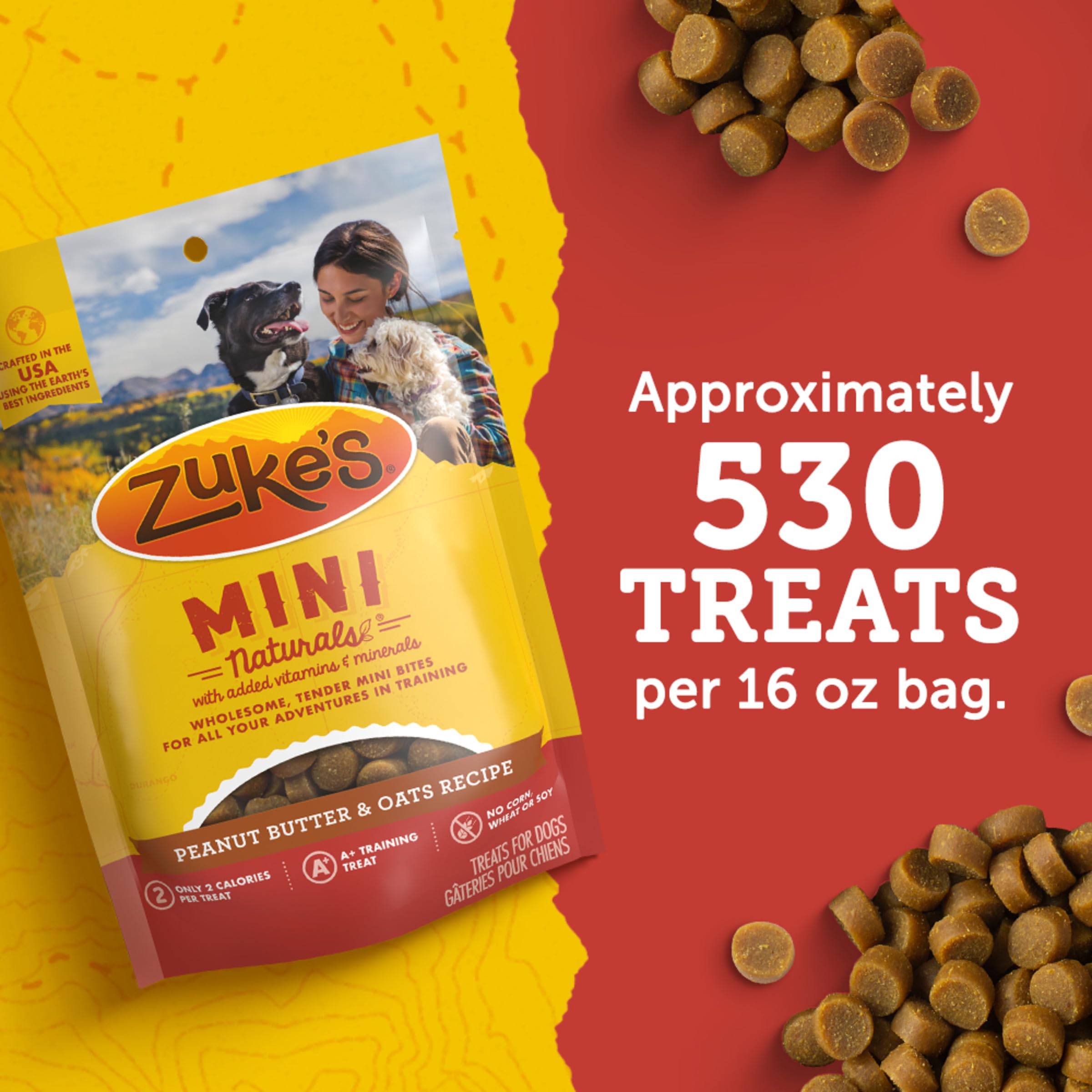 Zuke’s Mini Naturals: porciones prácticas para controlar la ración diaria.