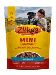 Zuke's Mini Naturals con ternera: primer ingrediente para perros de todas las tallas.