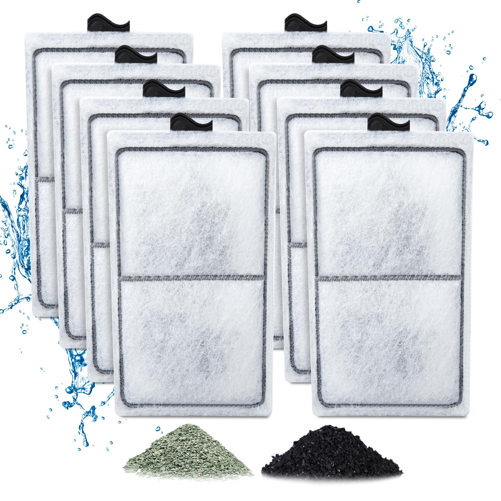Zuqqony cartucho filtro PF10 duradero para acuarios, listo para uso continuo.