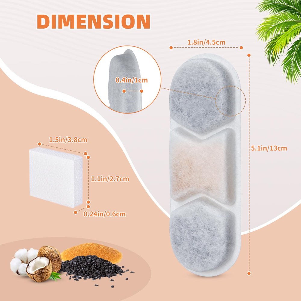 Esponjas de filtración Zuqqony DYSJ01 para capturar impurezas y mejorar sabor.