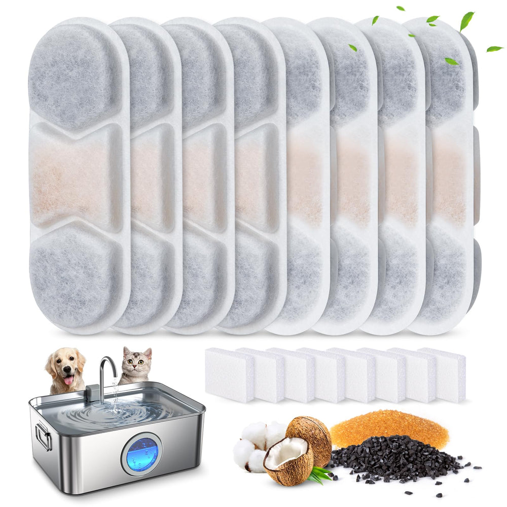 Filtros de repuesto Zuqqony DYSJ01 para agua fresca en mascotas.