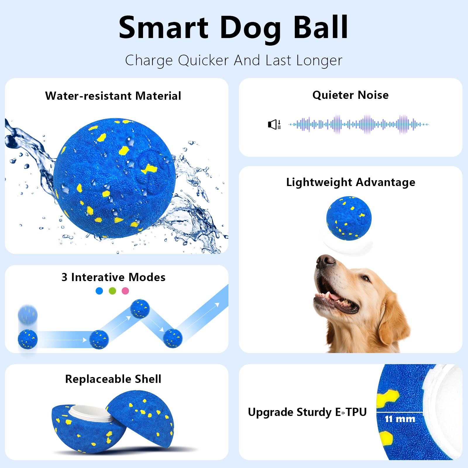 Bola rebotante Zuykjeagle para perros, entretenimiento activo al instante.