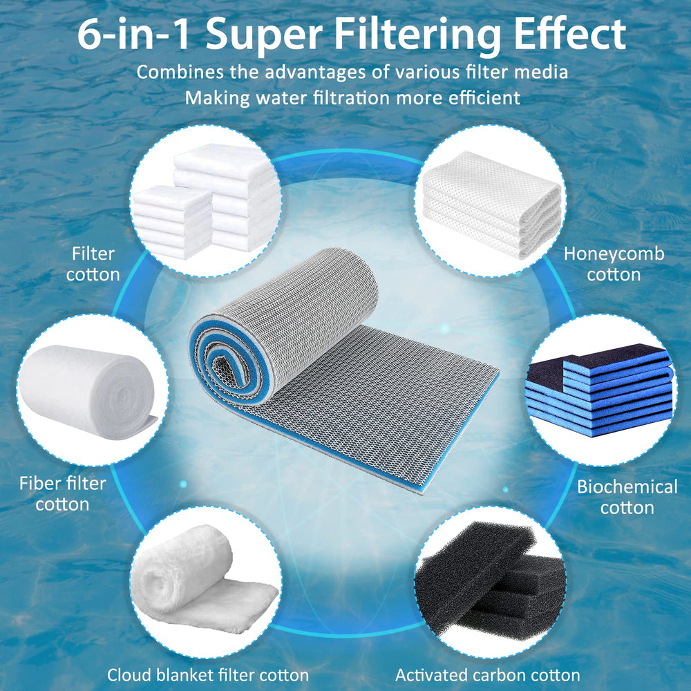 ZVAWDR algodón hidrofóbico: captura partículas finas para agua más limpia.