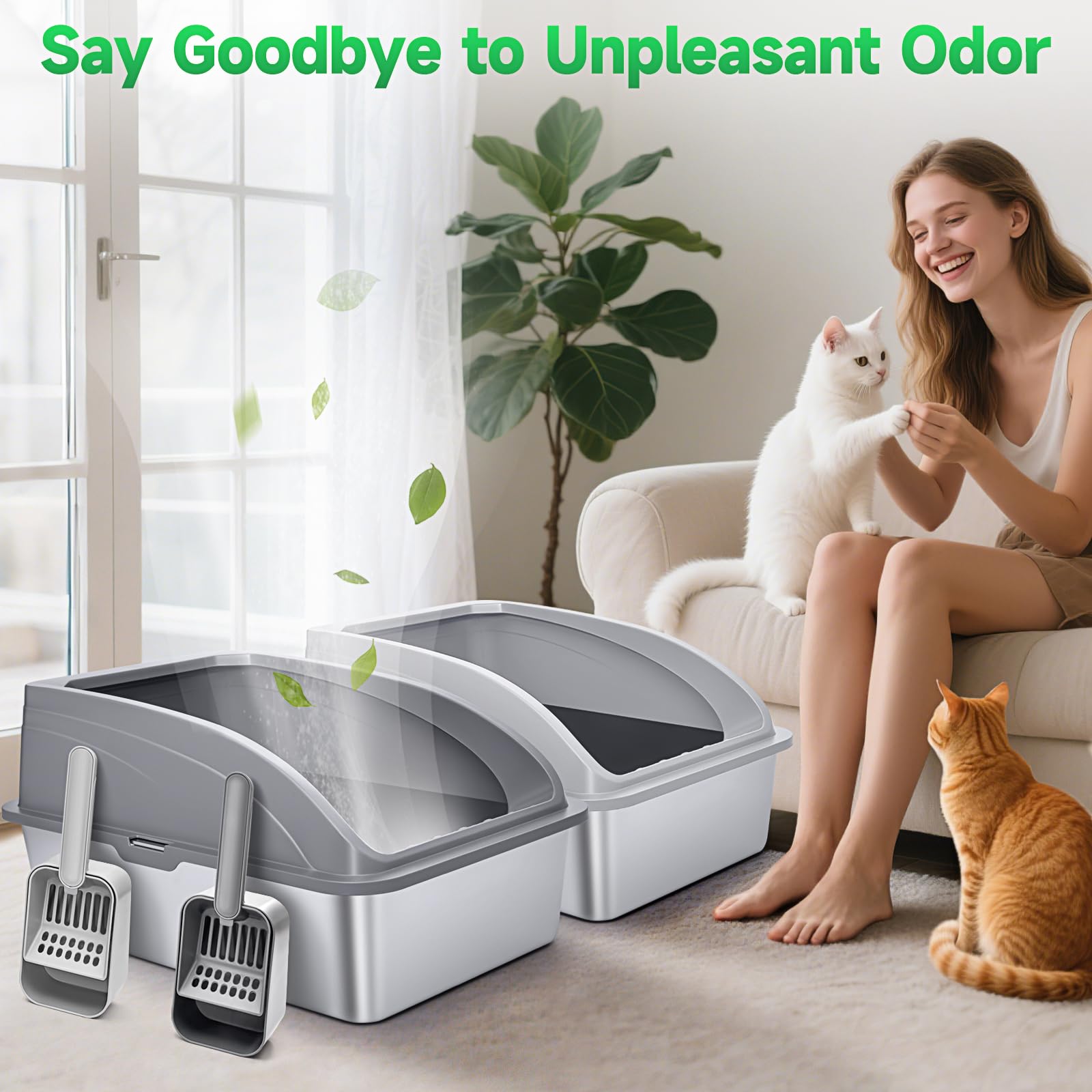 ZVBEK modelo extragrande para gatos grandes, ideal para espacios amplios.