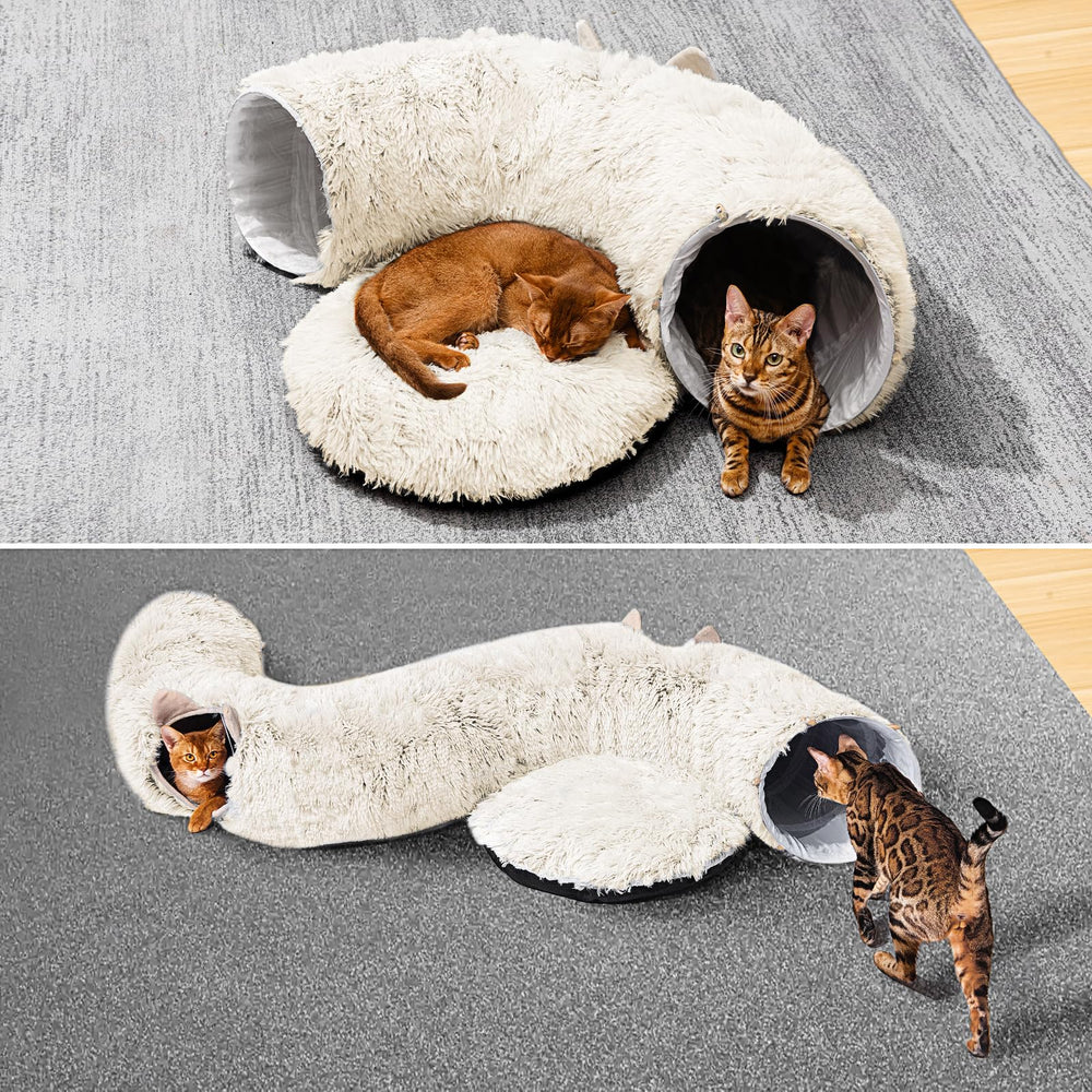 ZVBEK tunel gatos tamaño 36x36x11.5, espacio amplio