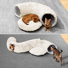 ZVBEK tunel gatos tamaño 36x36x11.5, espacio amplio