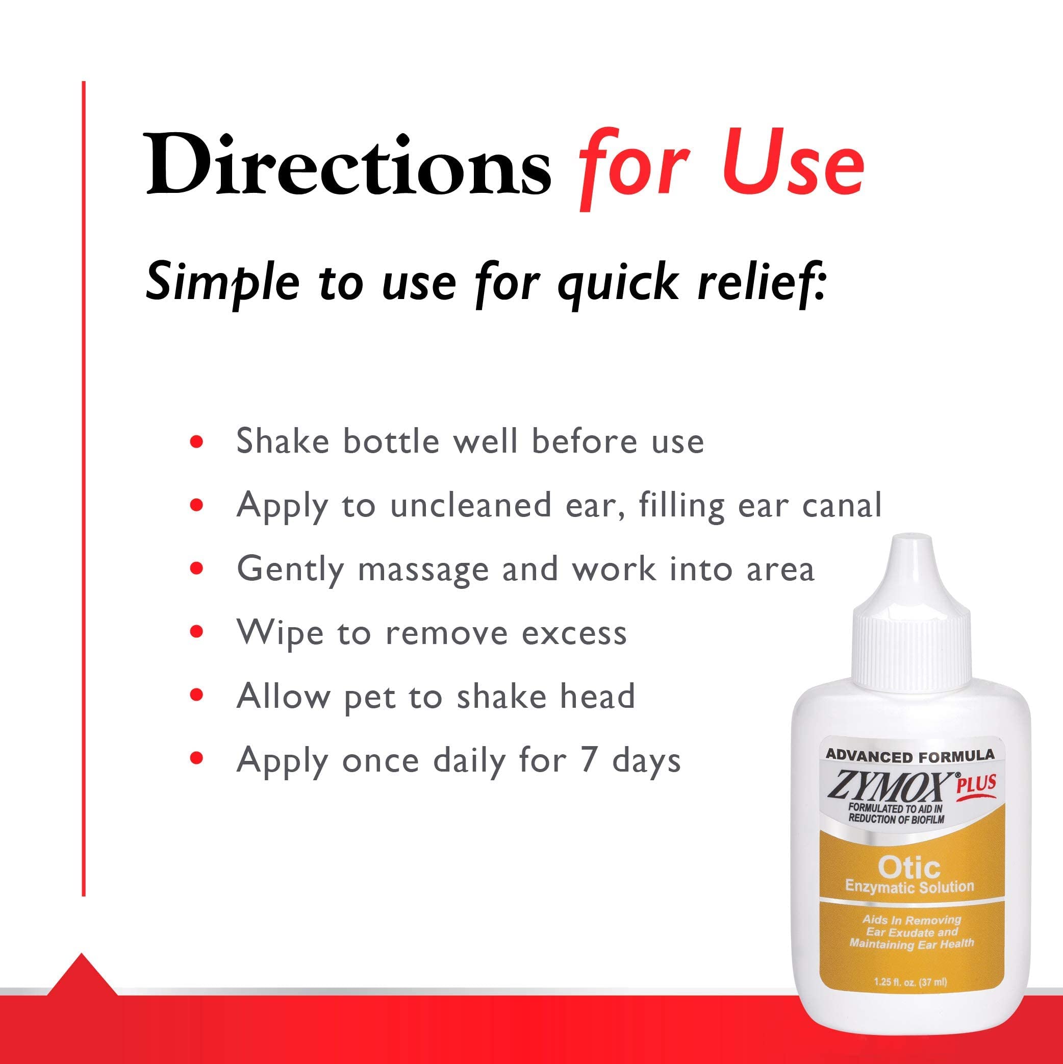 Zymox Otico para uso en mascotas con limpieza segura.