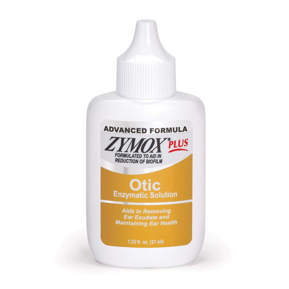 Zymox Advanced Formula Otico limpia las orejas de perros y gatos con suavidad.