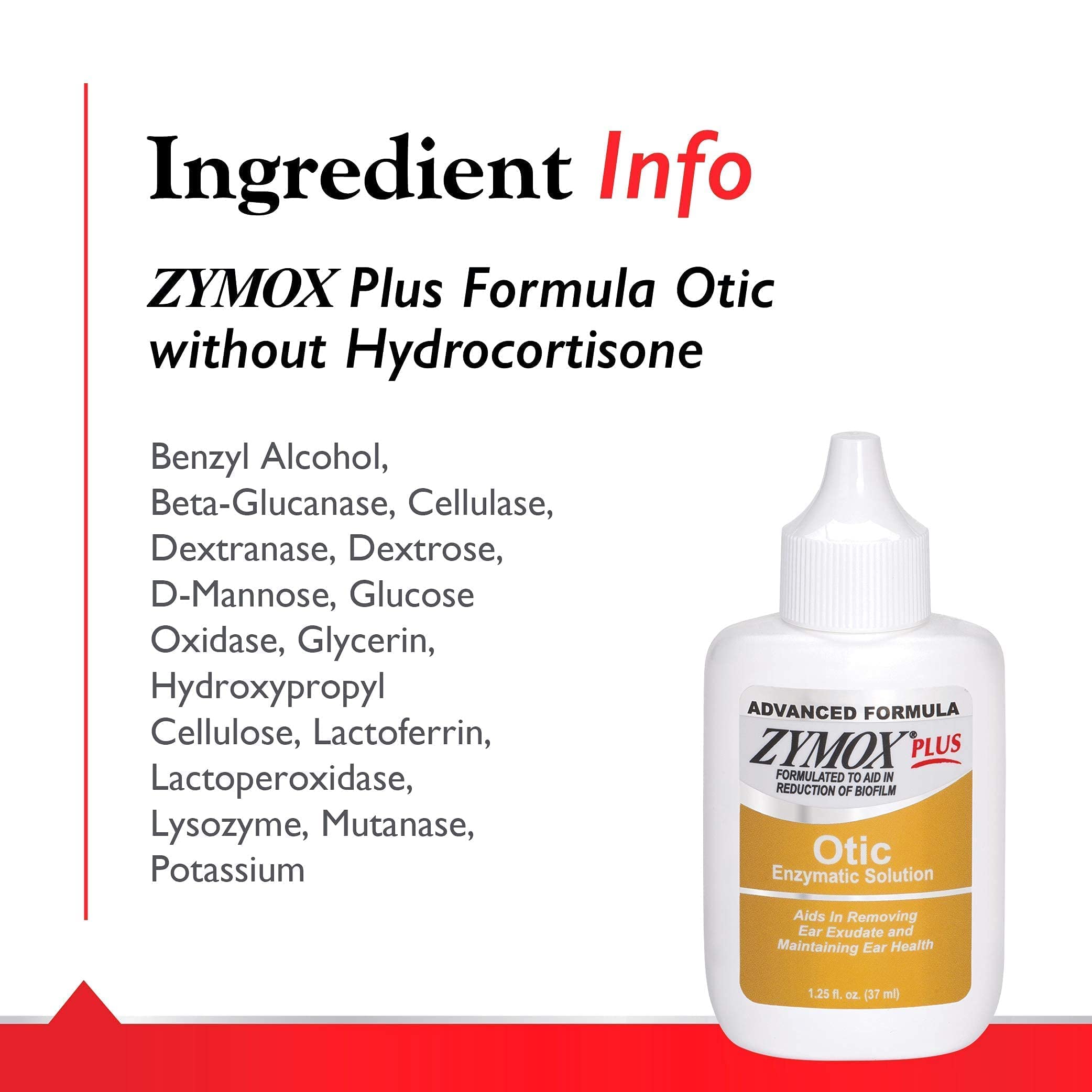 Zymox Otico sin hidrocortisona cuida orejas de forma suave.