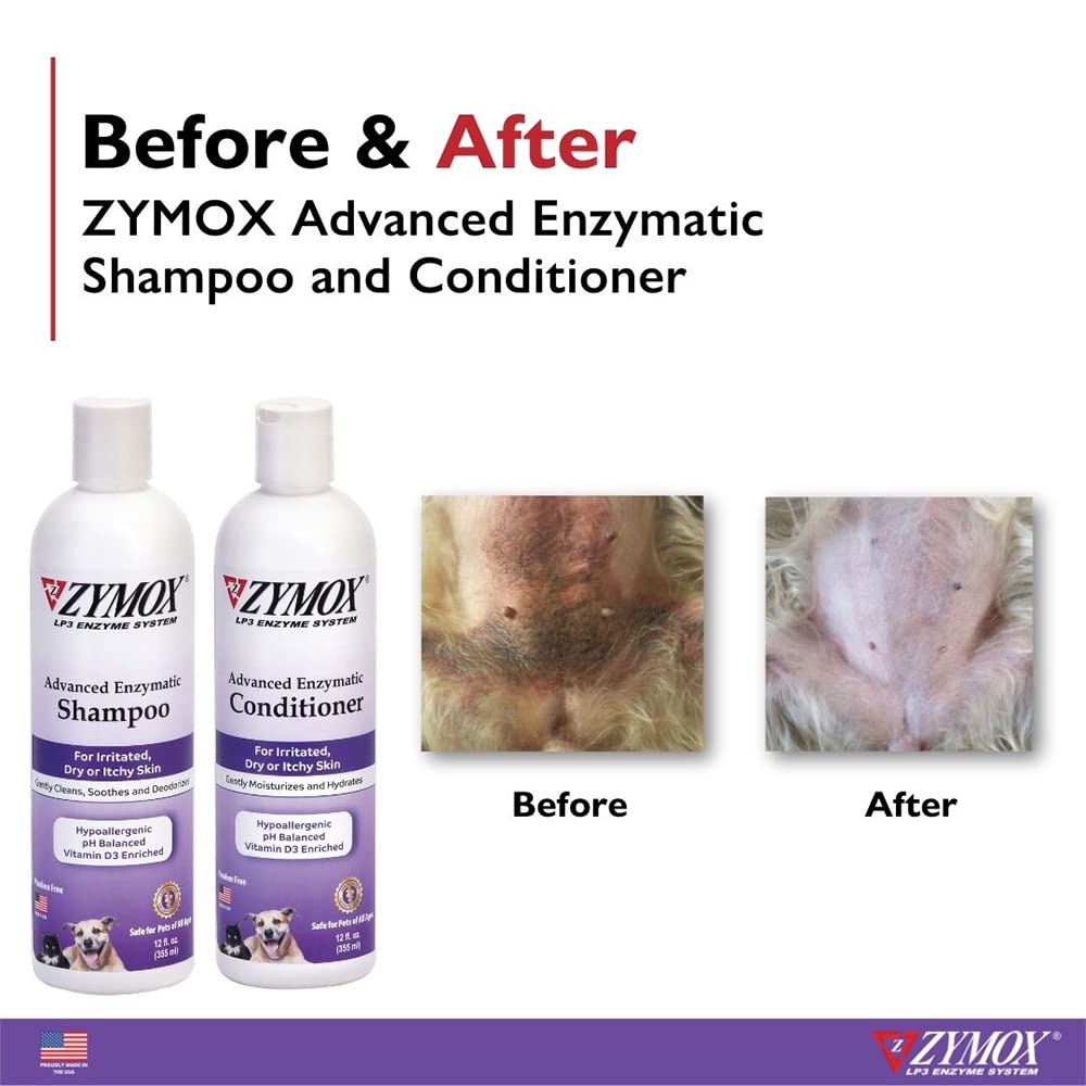 ZYMOX Condicionador Enzimático, piel sensible se beneficia con calma e hidratación diaria.