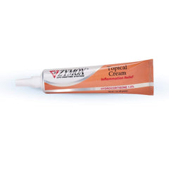 Zymox crema tópica 1% hidrocortisona en acción durante la aplicación, alivio suave.