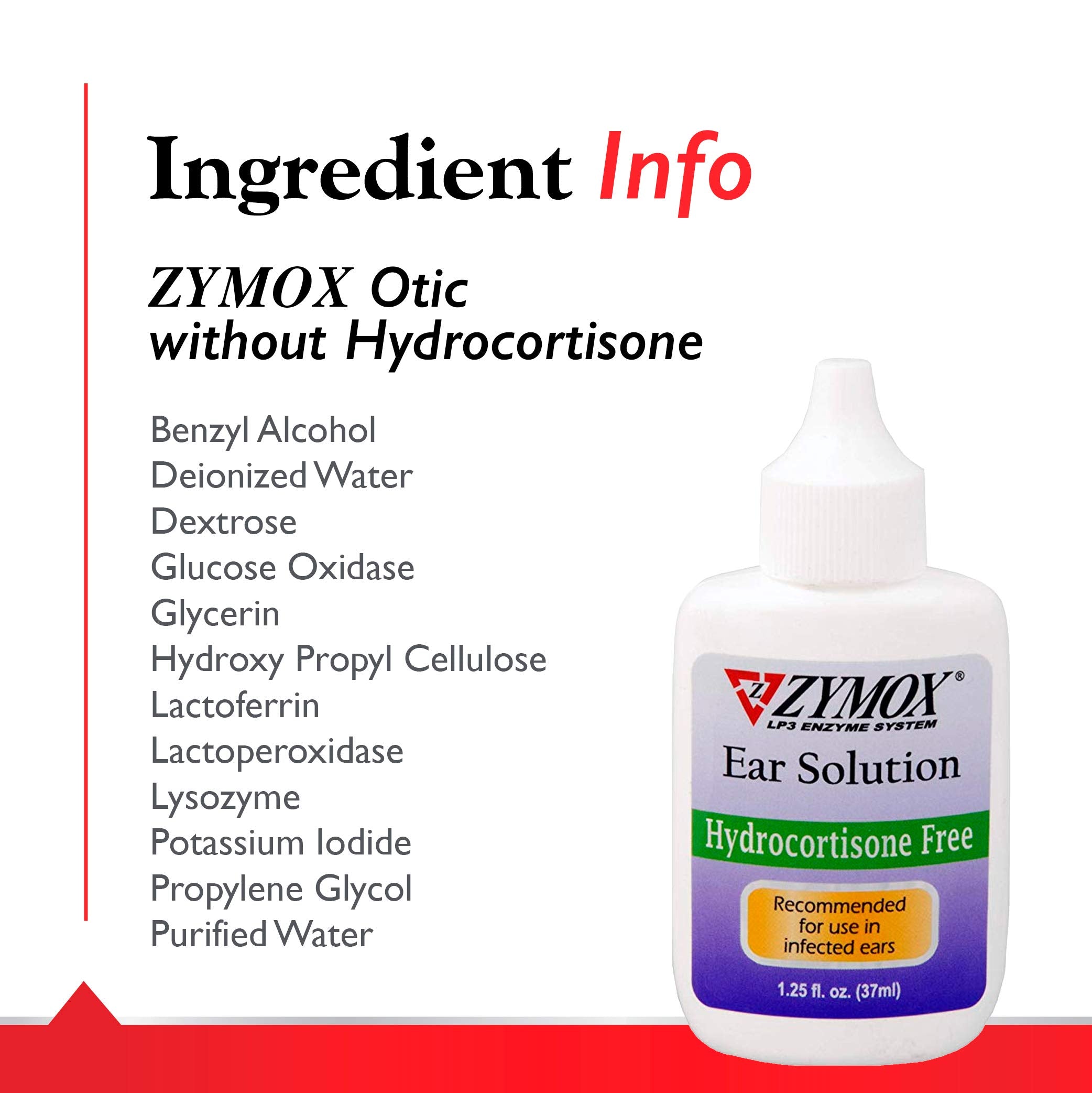 Zymox Otic utiliza LP3 para apoyar orejas sanas.