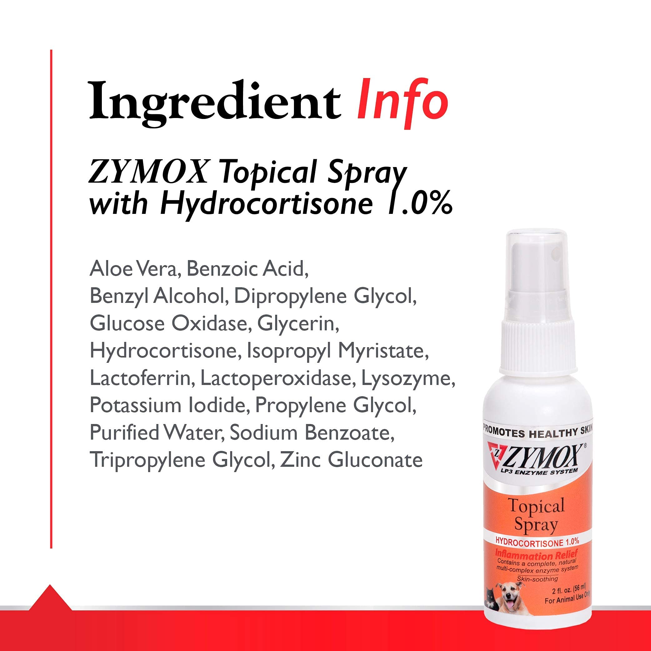 Zymox Topical Hot Spot Spray es no tóxico y seguro si se lame la zona