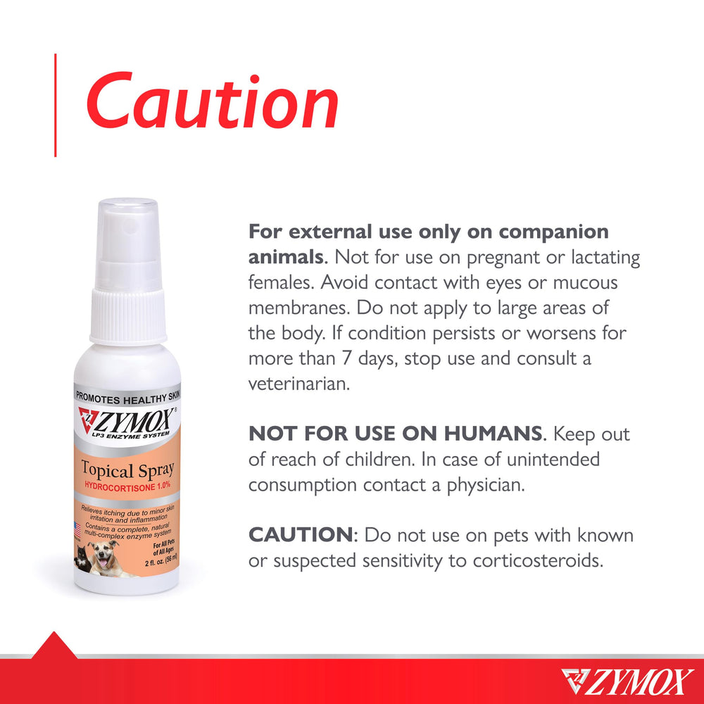 Zymox Topical Hot Spot Spray con LP3 para alivio de picor e irritación