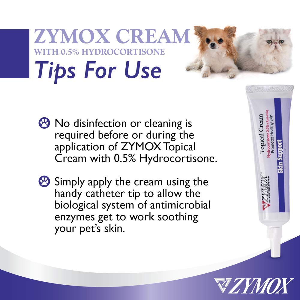 Zonas sensibles como cara, patas y pliegues cuidadas con Zymox.