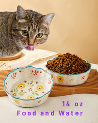 zyutong tazones anti-fatiga para gatos, ayudan a comer cómodamente sin molestar el bigote.